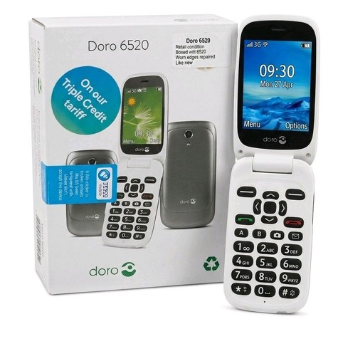 Doro 6520 flip phone - flip,